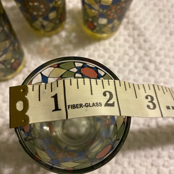 Vitrail Moroccan 7 Stained Glass Tea Cups - Picture 6 of 6